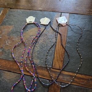 Colorful Beaded Necklaces Set